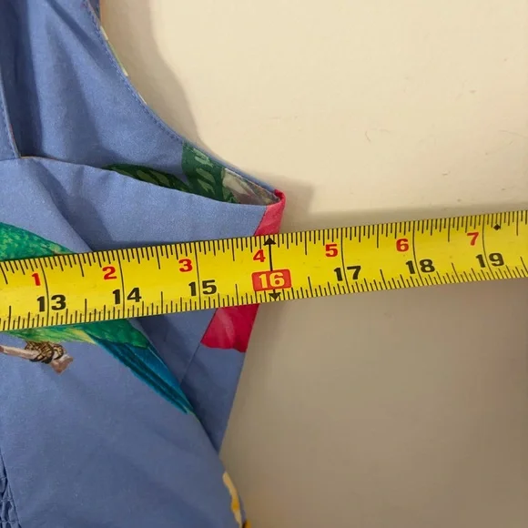 NWT $168 Anthropologie Maeve Scoop-Neck Printed Cotton Mini Dress M - Picture 8 of 10